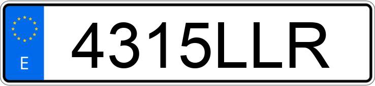 Numer rejestracyjny 4315LLR posiada BMW X4