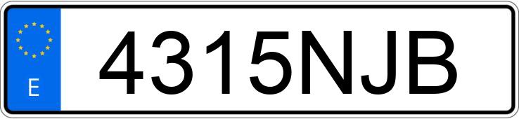 Numer rejestracyjny 4315NJB posiada TESLA MODEL Y AWD GRAN AUTONOMIA