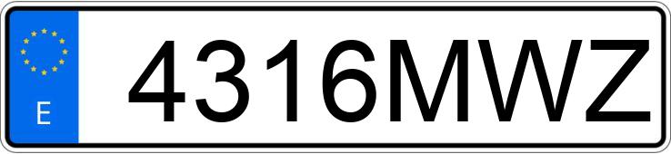 Numer rejestracyjny 4316MWZ posiada BYD SEAL U
