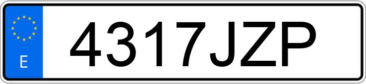 Registreringsnummeret 4317JZP har BMW SERIE 1