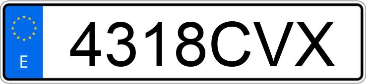 Numer rejestracyjny 4318CVX posiada BMW SERIE 3