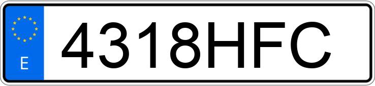 Numer rejestracyjny 4318HFC posiada HONDA ACCORD