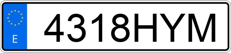 Numer rejestracyjny 4318HYM posiada SEAT IBIZA Numer rejestracyjny 4318HYM posiada SEAT IBIZA