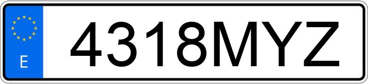 Numer rejestracyjny 4318MYZ posiada SEAT LEON Numer rejestracyjny 4318MYZ posiada SEAT LEON