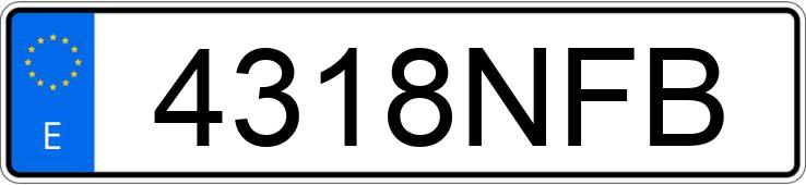 Numer rejestracyjny 4318NFB posiada SEAT LEON Numer rejestracyjny 4318NFB posiada SEAT LEON