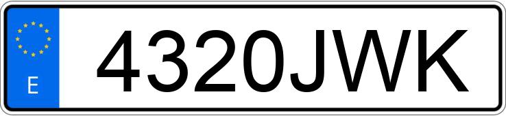 Numer rejestracyjny 4320JWK posiada PEUGEOT 208