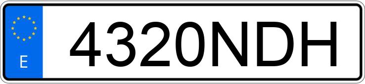 Numer rejestracyjny 4320NDH posiada MERCEDES ACTROS