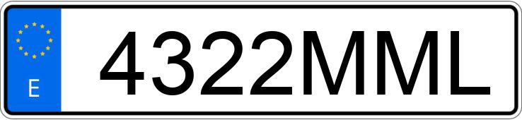 Numer rejestracyjny 4322MML posiada FIAT 500X