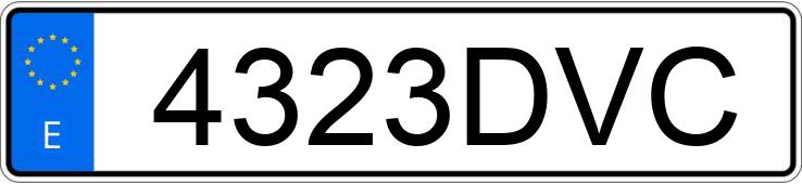 Numer rejestracyjny 4323DVC posiada ALFA ROMEO 147