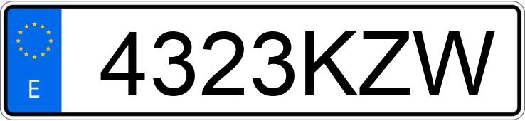 Numer rejestracyjny 4323KZW posiada NISSAN NAVARA