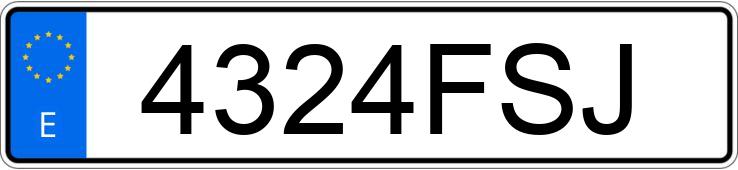 Numer rejestracyjny 4324FSJ posiada MERCEDES E (211) 220 CDI AVANTGARDE