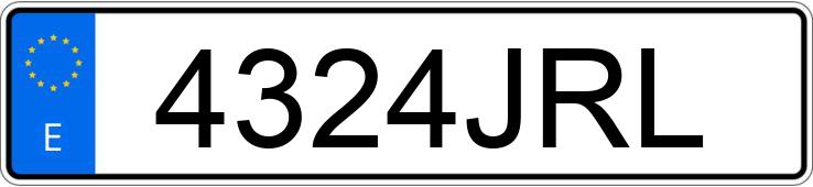 Numer rejestracyjny 4324JRL posiada PEUGEOT 208