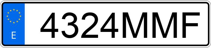 Numer rejestracyjny 4324MMF posiada SUZUKI SWIFT