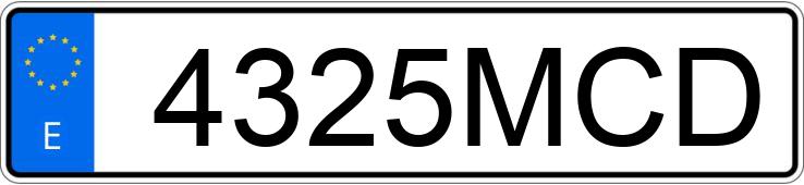 Numer rejestracyjny 4325MCD posiada FORD RANGER