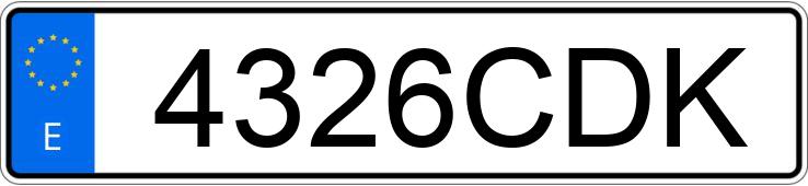 Numer rejestracyjny 4326CDK posiada FORD FIESTA Numer rejestracyjny 4326CDK posiada FORD FIESTA