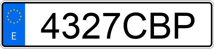 Numer rejestracyjny 4327CBP posiada AUDI A3