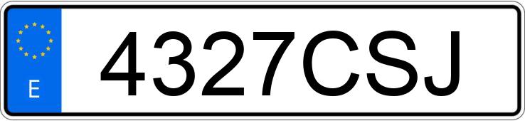 Numer rejestracyjny 4327CSJ posiada RENAULT LAGUNA