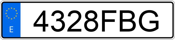 Numer rejestracyjny 4328FBG posiada AUDI Q7