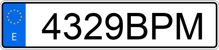 Numer rejestracyjny 4329BPM posiada VOLKSWAGEN GOLF Numer rejestracyjny 4329BPM posiada VOLKSWAGEN GOLF