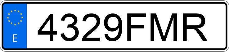 Numer rejestracyjny 4329FMR posiada VOLKSWAGEN GOLF PLUS