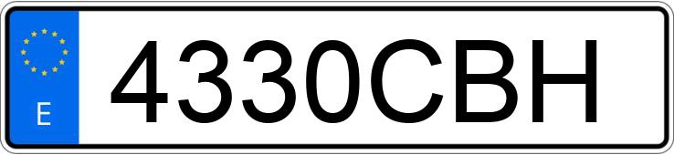 Numer rejestracyjny 4330CBH posiada SEAT IBIZA