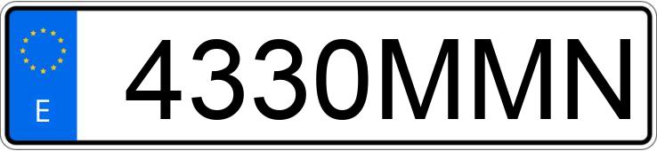 Numer rejestracyjny 4330MMN posiada BMW SERIE 3