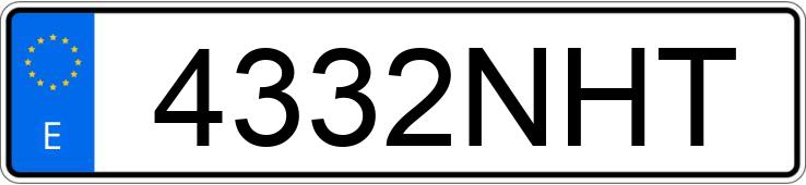 Numer rejestracyjny 4332NHT posiada BMW SERIE 3