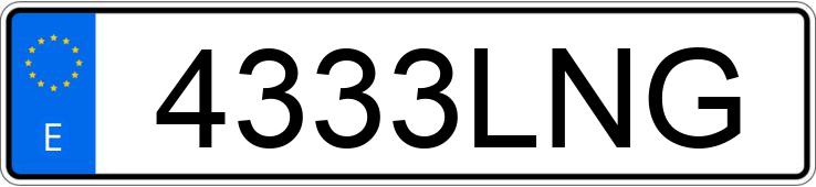 Numer rejestracyjny 4333LNG posiada BMW X3