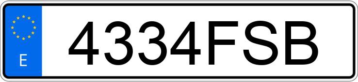 Numer rejestracyjny 4334FSB posiada HYUNDAI SONATA