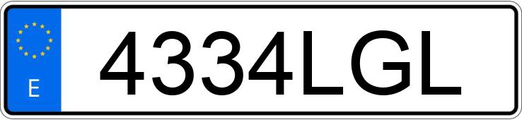 Registreringsnummeret 4334LGL har AUDI Q3 SPORTBACK