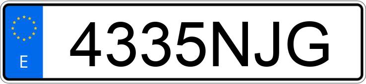 Numer rejestracyjny 4335NJG posiada VOLKSWAGEN POLO