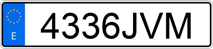 Numer rejestracyjny 4336JVM posiada DACIA DUSTER