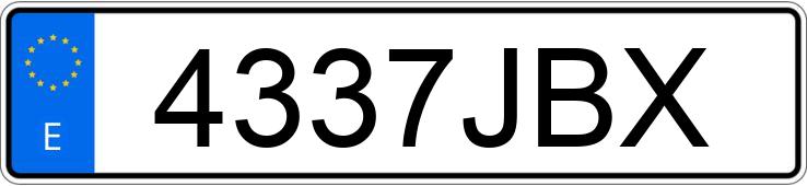 Numer rejestracyjny 4337JBX posiada NISSAN QASHQAI Numer rejestracyjny 4337JBX posiada NISSAN QASHQAI