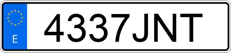 Numer rejestracyjny 4337JNT posiada VOLKSWAGEN CADDY MAXI