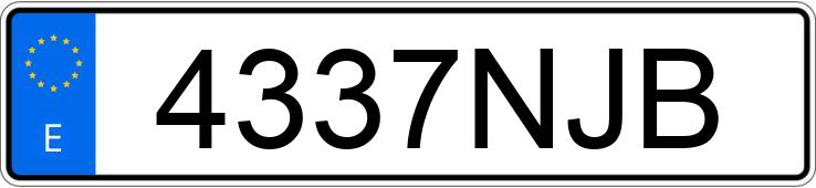 Numer rejestracyjny 4337NJB posiada PEUGEOT 2008 Numer rejestracyjny 4337NJB posiada PEUGEOT 2008