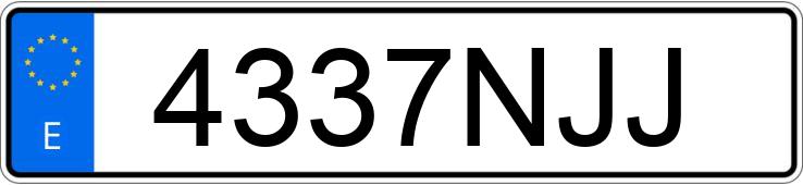 Numer rejestracyjny 4337NJJ posiada NISSAN QASHQAI