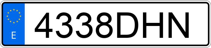 Numer rejestracyjny 4338DHN posiada FORD FOCUS