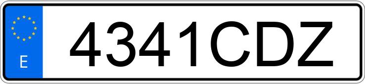 Numer rejestracyjny 4341CDZ posiada FORD FIESTA