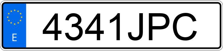 Numer rejestracyjny 4341JPC posiada PEUGEOT 308