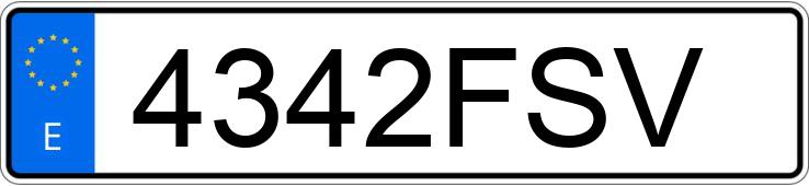 Numer rejestracyjny 4342FSV posiada BMW SERIE 5