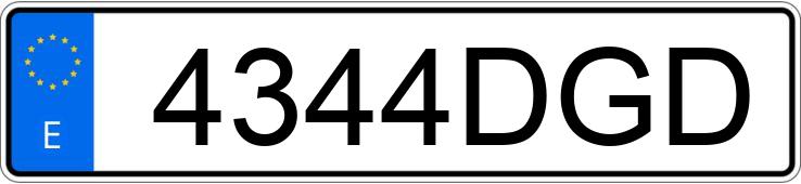 El número de registro 4344DGD tiene BMW SERIE 3 E36 328I
