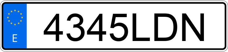 Numer rejestracyjny 4345LDN posiada VOLVO XC60