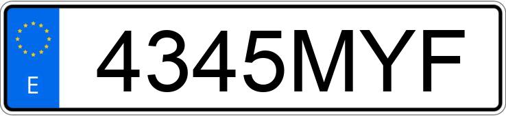 Numer rejestracyjny 4345MYF posiada KIA NIRO Numer rejestracyjny 4345MYF posiada KIA NIRO