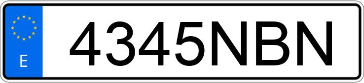 Numer rejestracyjny 4345NBN posiada CUPRA LEON