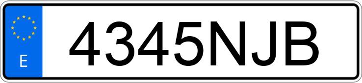 Numer rejestracyjny 4345NJB posiada VOLKSWAGEN T-ROC Numer rejestracyjny 4345NJB posiada VOLKSWAGEN T-ROC