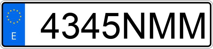 Numer rejestracyjny 4345NMM posiada MERCEDES CLA (117)