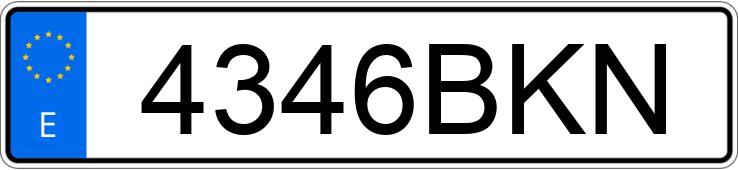 Numer rejestracyjny 4346BKN posiada NISSAN ALMERA Numer rejestracyjny 4346BKN posiada NISSAN ALMERA