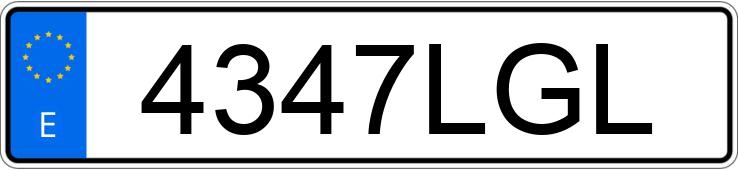 Die Registrierungsnummer 4347LGL hat CUPRA ATECA Die Registrierungsnummer 4347LGL hat CUPRA ATECA