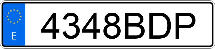 Numer rejestracyjny 4348BDP posiada AUDI A3