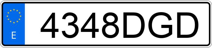 Реєстраційний номер 4348DGD має CITROEN C4